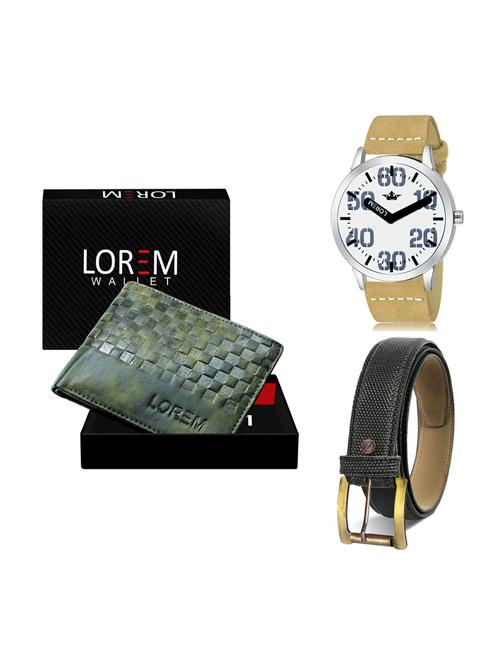 belt, wallet & watch gift combo - 19270552 - Very Small Image - 1