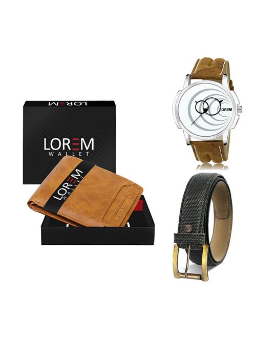 belt, wallet & watch gift combo - 19270565 - Very Small Image - 1