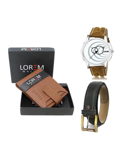 belt, wallet & watch gift combo - 19270569 - Very Small Image - 1