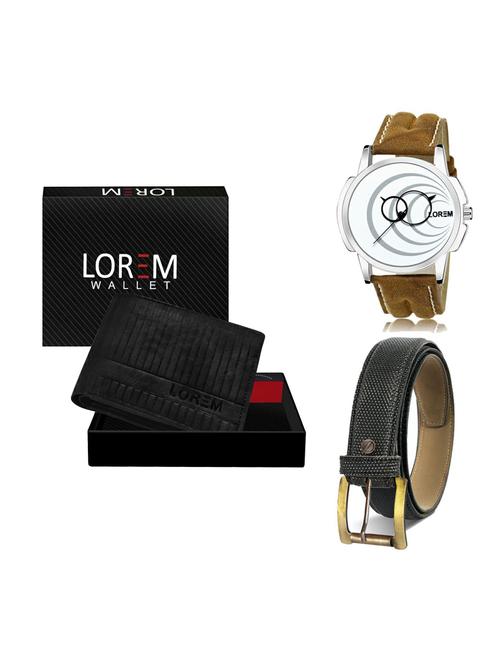 belt, wallet & watch gift combo - 19270590 - Very Small Image - 1