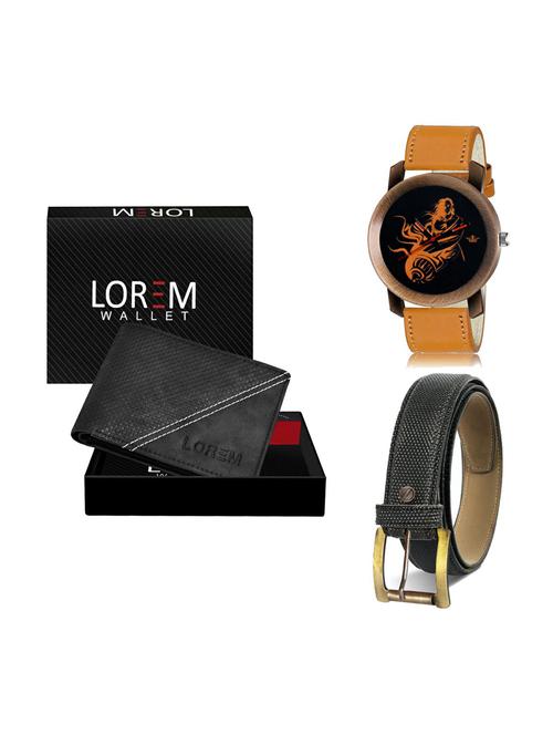 belt, wallet & watch gift combo - 19270639 - Very Small Image - 1