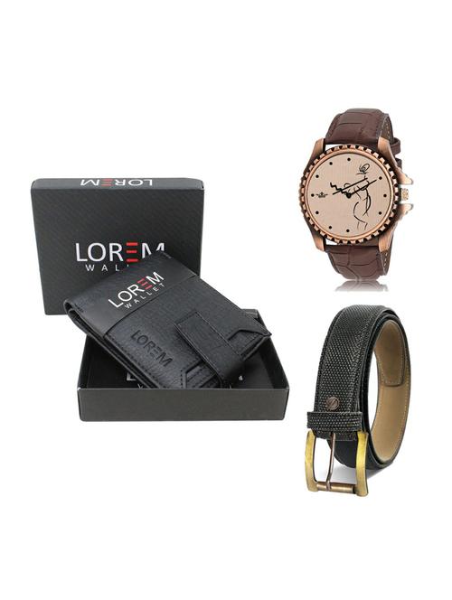belt, wallet & watch gift combo - 19270657 - Very Small Image - 1
