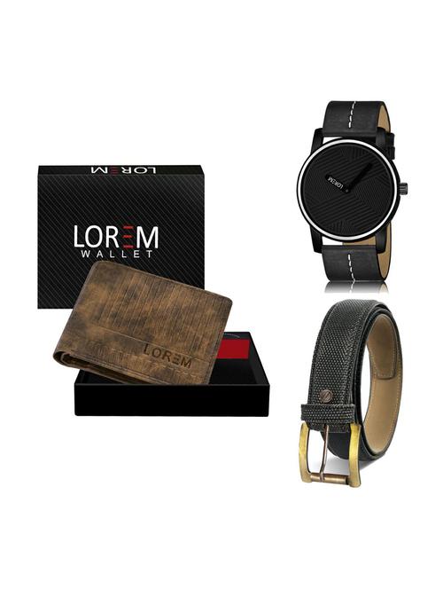 belt, wallet & watch gift combo - 19270767 - Very Small Image - 1