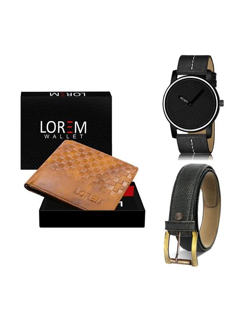 belt, wallet & watch gift combo - 19270776 - Very Small Image - 1