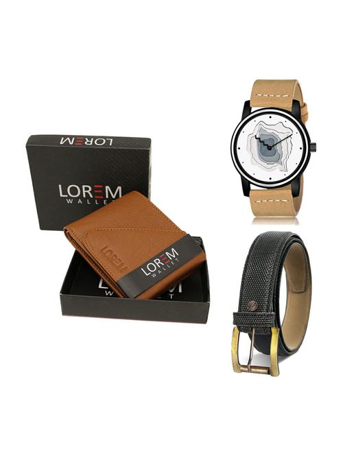 belt, wallet & watch gift combo - 19270786 - Very Small Image - 1