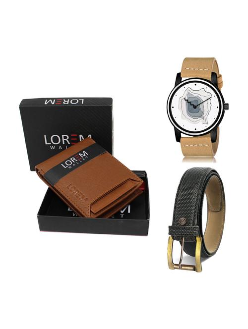 belt, wallet & watch gift combo - 19270788 - Very Small Image - 1