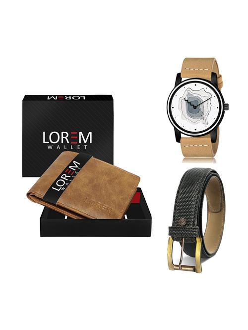 belt, wallet & watch gift combo - 19270797 - Very Small Image - 1