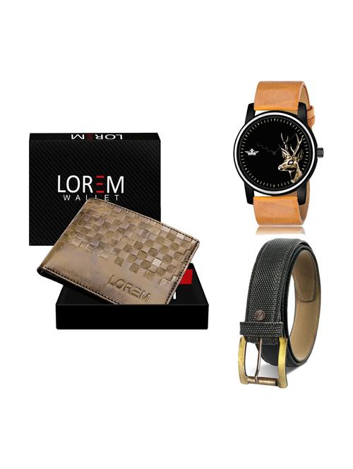 belt, wallet & watch gift combo - 19270865 - Very Small Image - 1