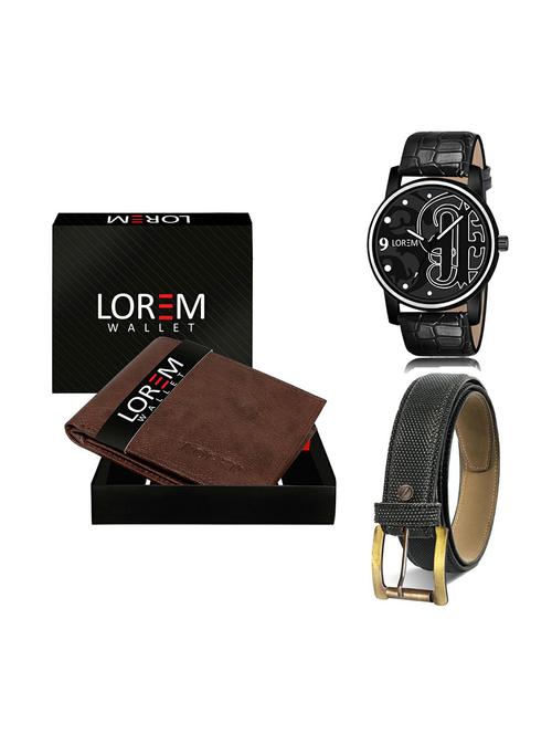 belt, wallet & watch gift combo - 19270886 - Very Small Image - 1