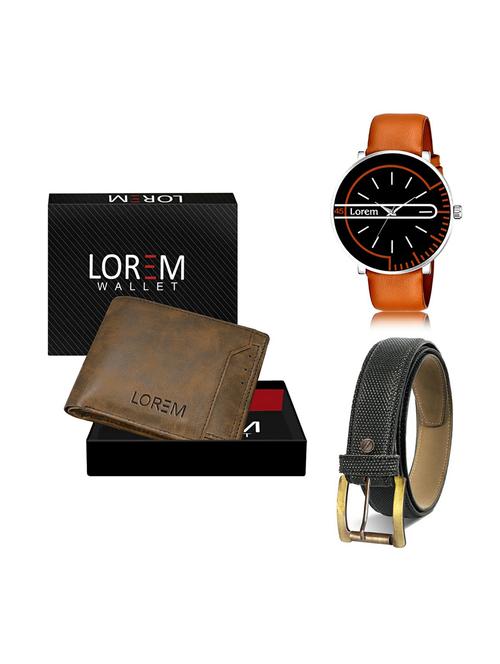 belt, wallet & watch gift combo - 19270943 - Very Small Image - 1