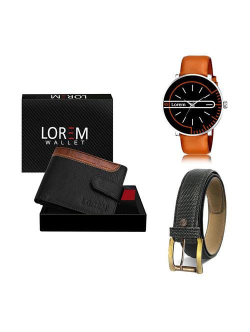 belt, wallet & watch gift combo - 19270964 - Very Small Image - 1