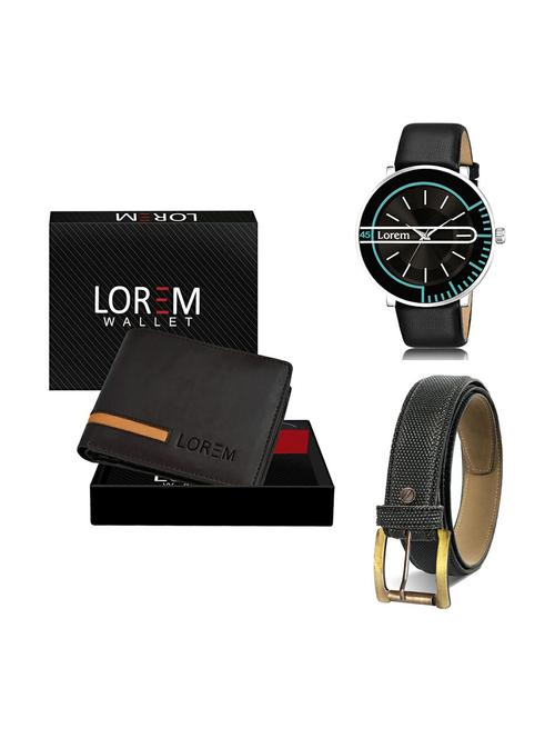 belt, wallet & watch gift combo - 19271007 - Very Small Image - 1