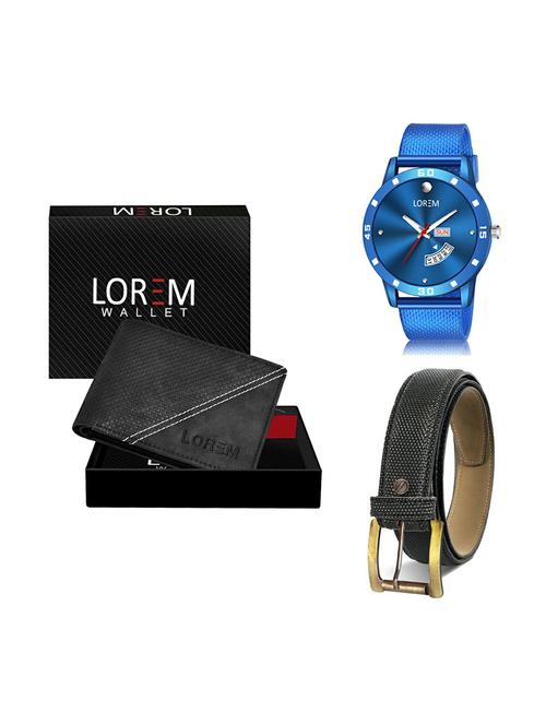 belt, wallet & watch gift combo - 19271089 - Very Small Image - 1