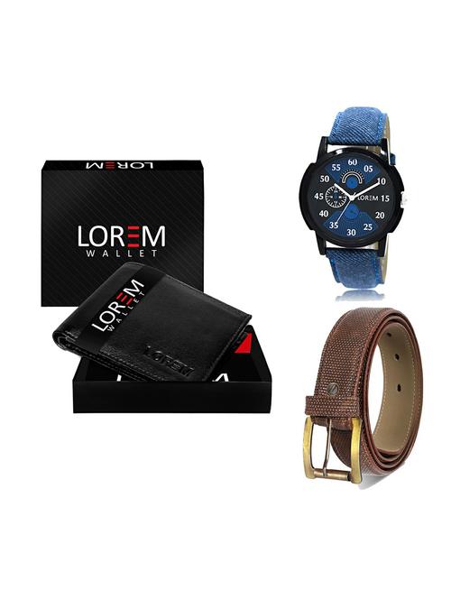 belt, wallet & watch gift combo - 19271159 - Very Small Image - 1