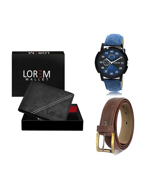 belt, wallet & watch gift combo - 19271179 - Very Small Image - 1