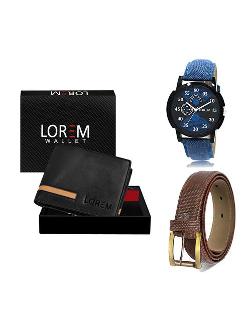 belt, wallet & watch gift combo - 19271186 - Very Small Image - 1