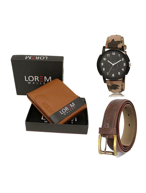 belt, wallet & watch gift combo - 19271191 - Very Small Image - 1