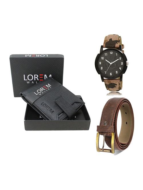 belt, wallet & watch gift combo - 19271197 - Very Small Image - 1