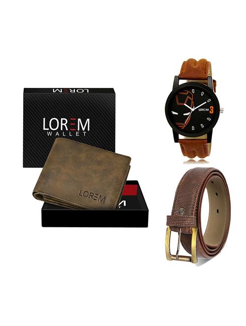 belt, wallet & watch gift combo - 19271259 - Very Small Image - 1
