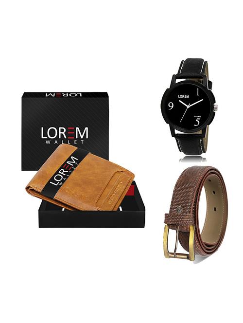 belt, wallet & watch gift combo - 19271330 - Very Small Image - 1