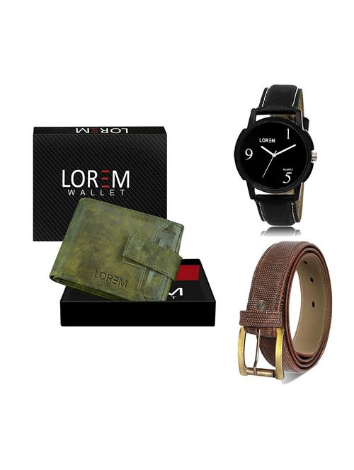 belt, wallet & watch gift combo - 19271346 - Very Small Image - 1