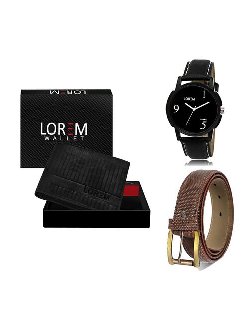 belt, wallet & watch gift combo - 19271355 - Very Small Image - 1