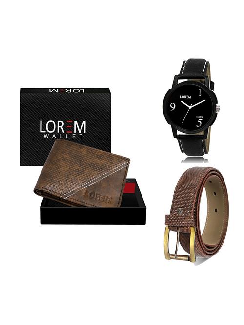 belt, wallet & watch gift combo - 19271356 - Very Small Image - 1