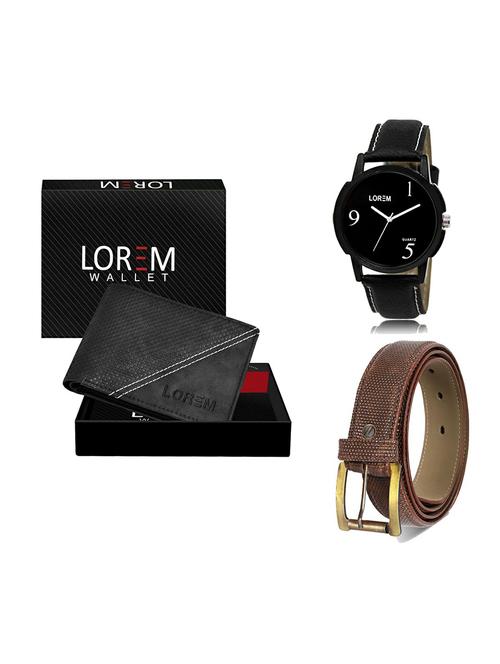 belt, wallet & watch gift combo - 19271359 - Very Small Image - 1