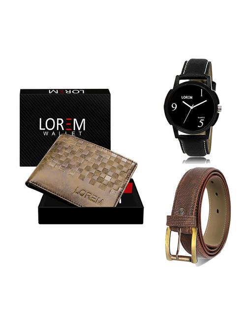 belt, wallet & watch gift combo - 19271360 - Very Small Image - 1