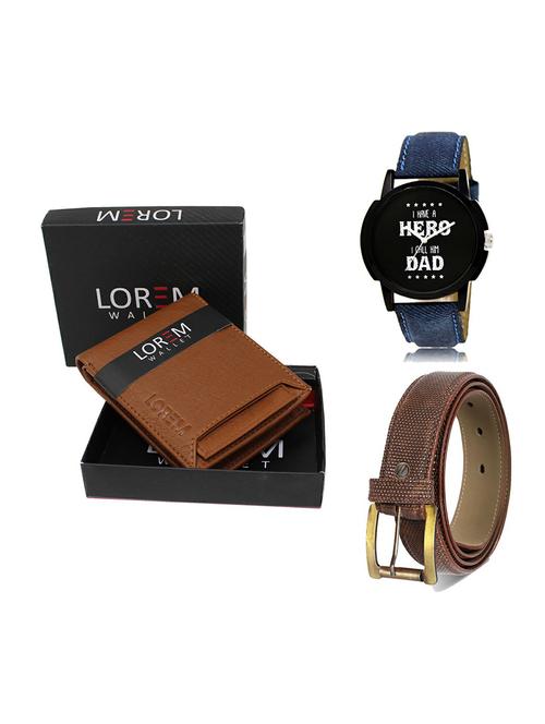 belt, wallet & watch gift combo - 19271373 - Very Small Image - 1