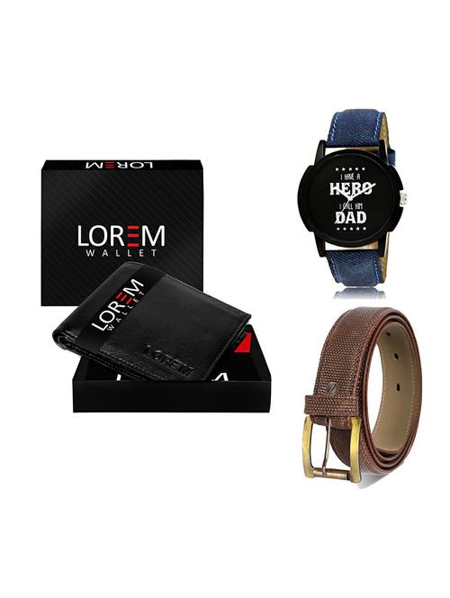 belt, wallet & watch gift combo - 19271384 - Very Small Image - 1