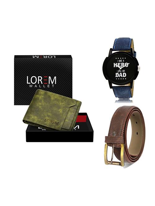 belt, wallet & watch gift combo - 19271385 - Very Small Image - 1