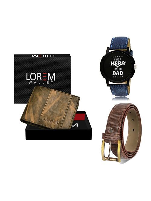 belt, wallet & watch gift combo - 19271389 - Very Small Image - 1