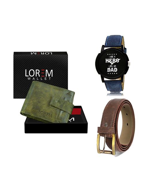 belt, wallet & watch gift combo - 19271391 - Very Small Image - 1