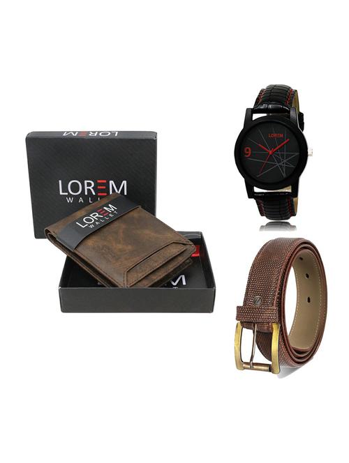 belt, wallet & watch gift combo - 19271419 - Very Small Image - 1