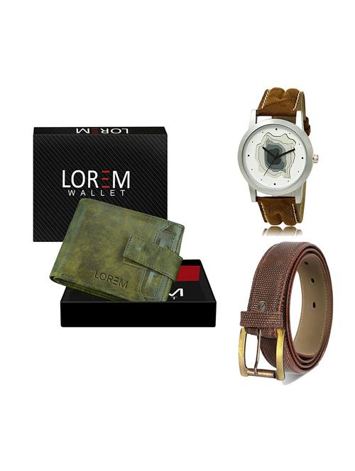 belt, wallet & watch gift combo - 19271481 - Very Small Image - 1