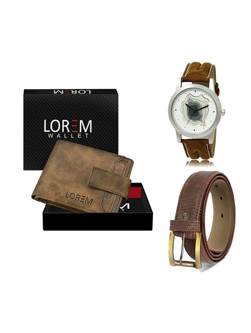 belt, wallet & watch gift combo - 19271482 - Very Small Image - 1