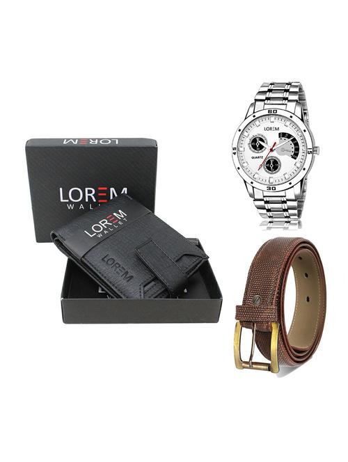 belt, wallet & watch gift combo - 19271512 - Very Small Image - 1