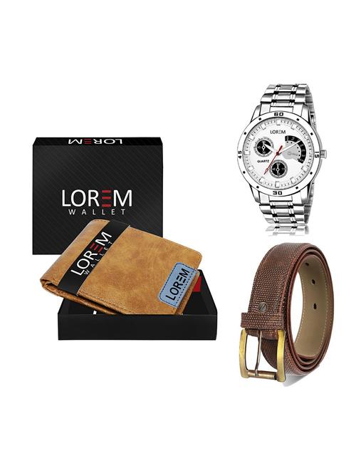 belt, wallet & watch gift combo - 19271515 - Very Small Image - 1