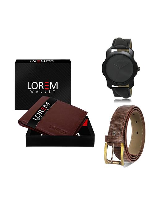 belt, wallet & watch gift combo - 19272509 - Very Small Image - 1
