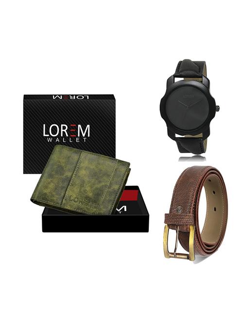 belt, wallet & watch gift combo - 19272513 - Very Small Image - 1