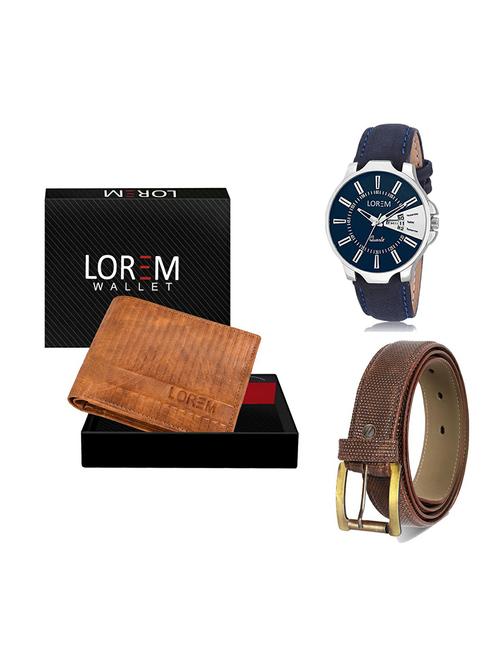 belt, wallet & watch gift combo - 19272569 - Very Small Image - 1