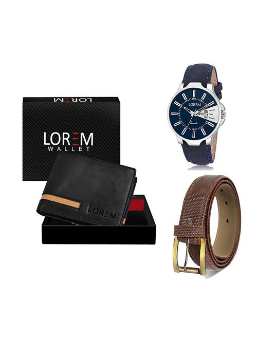 belt, wallet & watch gift combo - 19272582 - Very Small Image - 1
