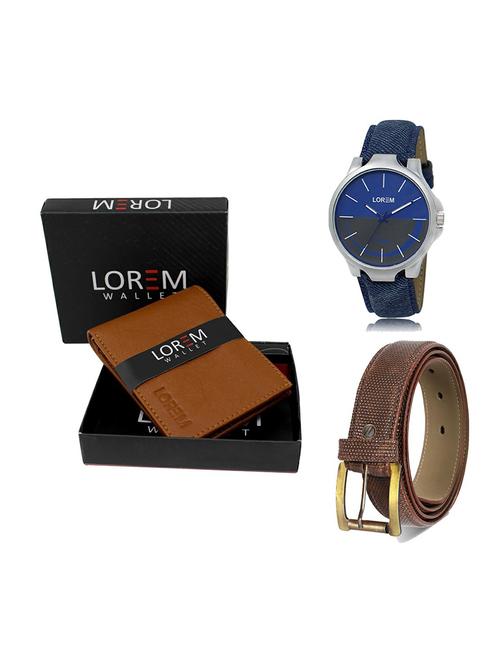 belt, wallet & watch gift combo - 19272588 - Very Small Image - 1