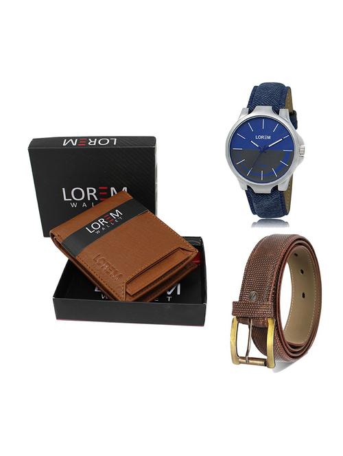 belt, wallet & watch gift combo - 19272589 - Very Small Image - 1