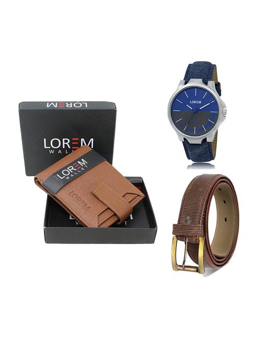 belt, wallet & watch gift combo - 19272595 - Very Small Image - 1