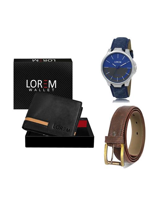 belt, wallet & watch gift combo - 19272627 - Very Small Image - 1
