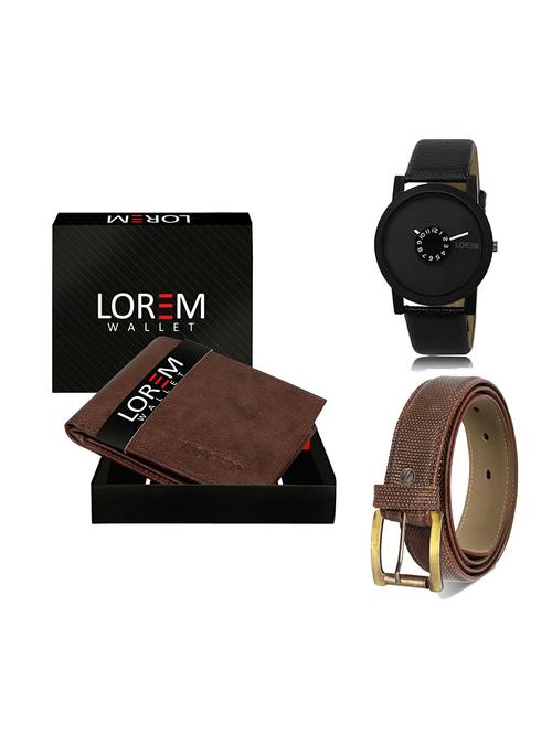 belt, wallet & watch gift combo - 19272642 - Very Small Image - 1