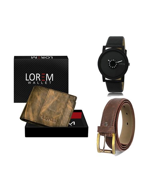 belt, wallet & watch gift combo - 19272650 - Very Small Image - 1