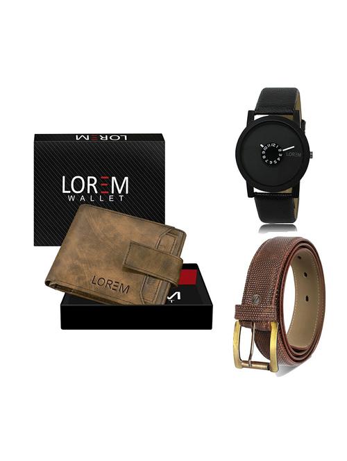 belt, wallet & watch gift combo - 19272653 - Very Small Image - 1